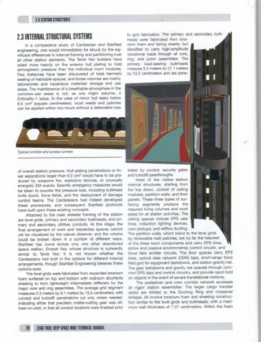 Typical corridor and access tunnels