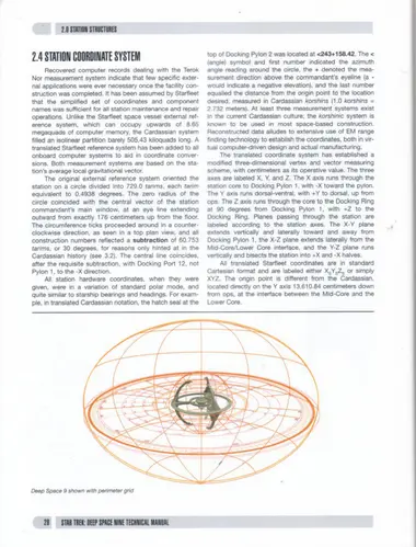 Deep Space 9 shown with perimeter grid