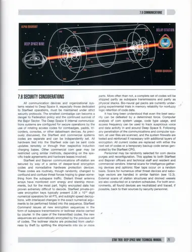 Subspace communications network linking the Alpha Quadrant, Deep Space Nine, a relay station, and the Gamma Quadrant