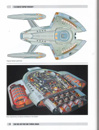Original Defiant pathfinder; Early engineering conceptual rendering of the Defiant