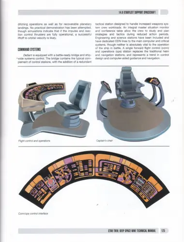 Flight control and operations; Captain's chair; Conn/ops control interface