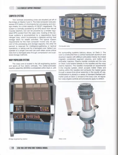 Computer core; Bridge engineering station; Warp core