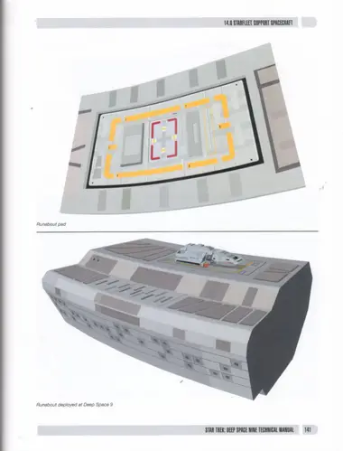 Runabout pad; Runabout deployed at Deep Space 9