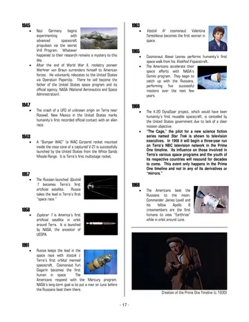 Creation of the Prime One Timeline (c.1930).