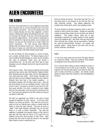 Alien Encounters: The Kzinti — p.150