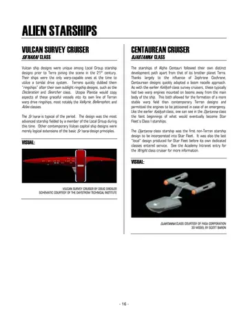 Vulcan survey cruiser by Doug Drexler; schematic courtesy of the Daystrom Technical Institute