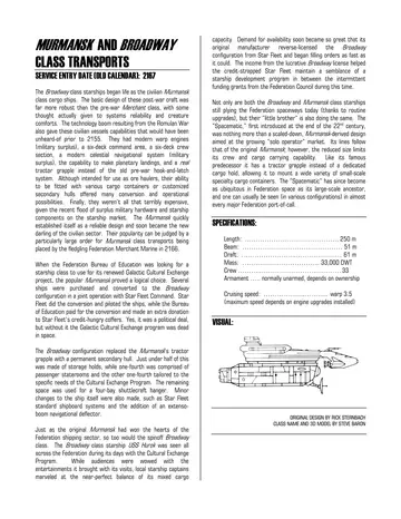 <em>Murmansk</em> / <em>Broadway</em> class transport (visual)