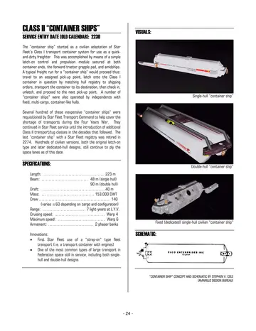 Single-hull, double-hull, and fixed (dedicated) single-hull civilian "container ship." "Container ship" concept and schematic by Stephen V. Cole (Amarillo Design Bureau).