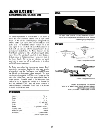 This digital model, provided courtesy of Morena Shipyards, illustrates the unique canted double-mount of the Nelson's underslung single warp engine. Original configuration (2240); current configuration (2295). Original Nelson design by Dana Knutson based on the Hermes design by Franz Joseph Schnaubelt; schematics by Neale Davidson.