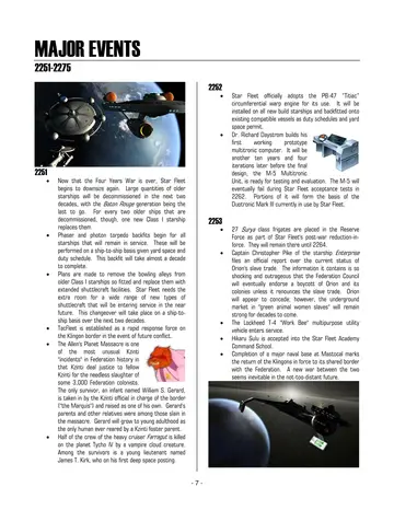 Timeline of Events — Major Events 2251–2275 — p.417