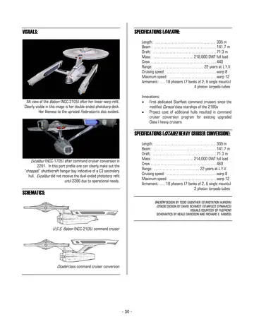 Balson and Citadel Class Command Cruisers — p.440