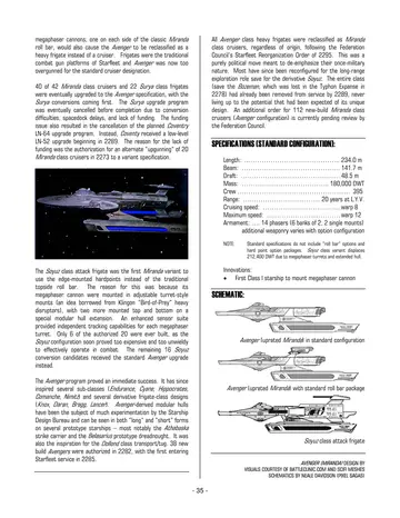 The Avenger Class Heavy Frigate and the Miranda Refit Program — p.445