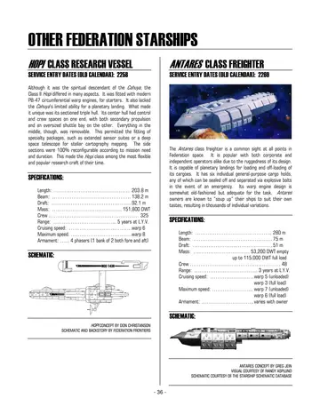 Other Federation Starships: Hopi Class Research Vessel — p.446