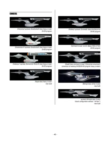 Special Section: Starfleet's Linear Warp Upgrade and Building Program — p.450