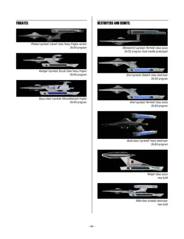 Special Section: Starfleet's Linear Warp Upgrade and Building Program — p.451