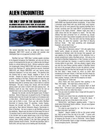 Alien Encounters: The Only Ship in the Quadrant — p.453