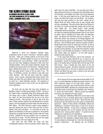 The Kzinti Strike Back (The Kzinti Incursion of 2272) — p.454