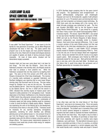 Excelsior Class Space Control Ship — p.490