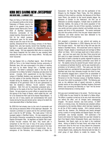 Kirk Dies Saving New Enterprise — p.502