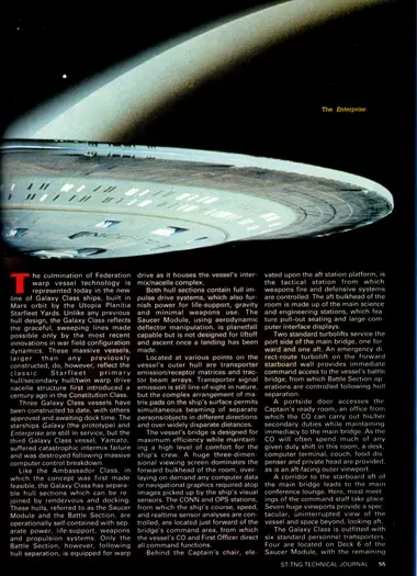 The Enterprise - photograph of the U.S.S. Enterprise NCC-1701-D in spacedock under construction.