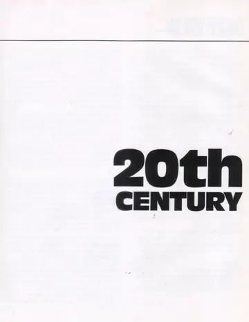 Chapter divider title page: "20th Century."