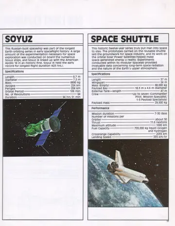 Color plate: the Soyuz spacecraft in Earth orbit.