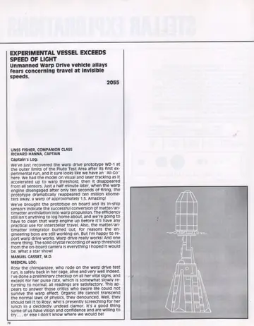 Line diagram of the warp drive prototype WD-1, the unmanned test vehicle that first exceeded the speed of light.