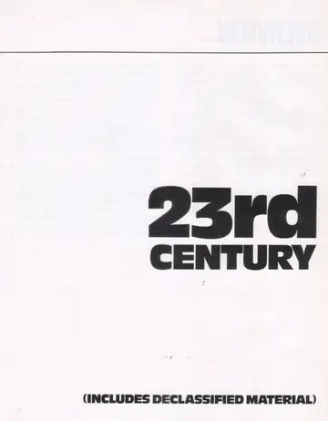 Chapter title page: “23rd CENTURY (INCLUDES DECLASSIFIED MATERIAL)” set against the OVERVIEW heading.