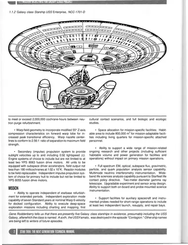 Galaxy class Starship USS Enterprise, NCC-1701-D