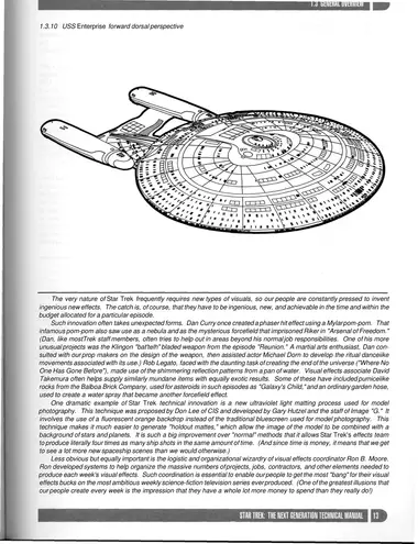 USS Enterprise forward dorsal perspective