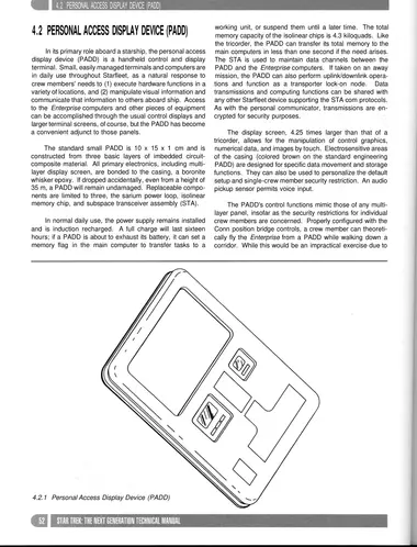 Personal Access Display Device (PADD)