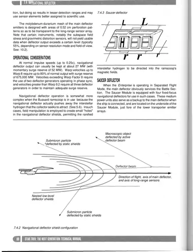 Navigational deflector shield configuration