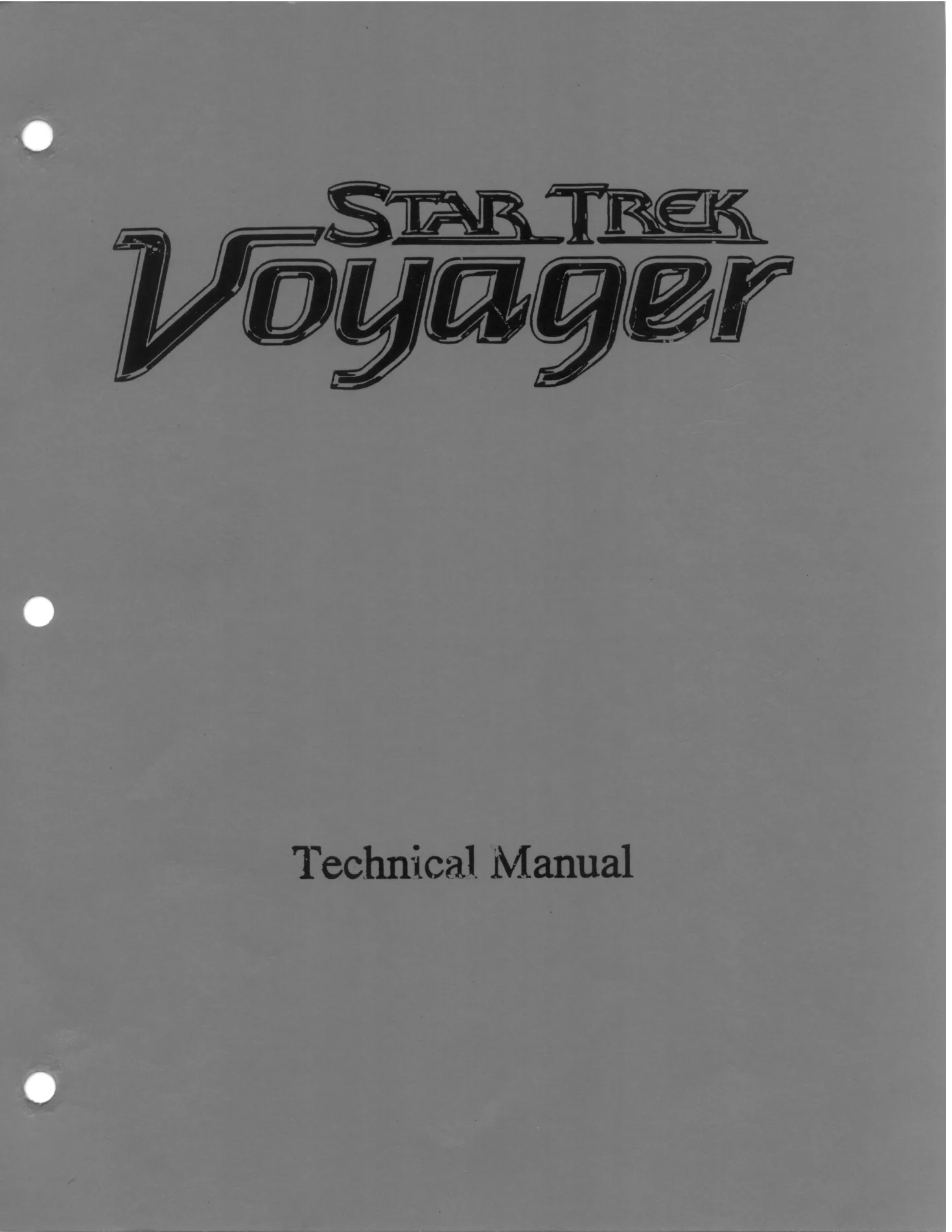Voyager Technical Manual cover