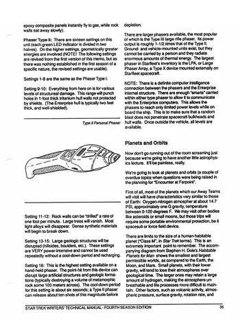 Type II Personal Phaser &mdash; drawing of the larger &ldquo;Dustbuster&rdquo; Type II hand phaser.